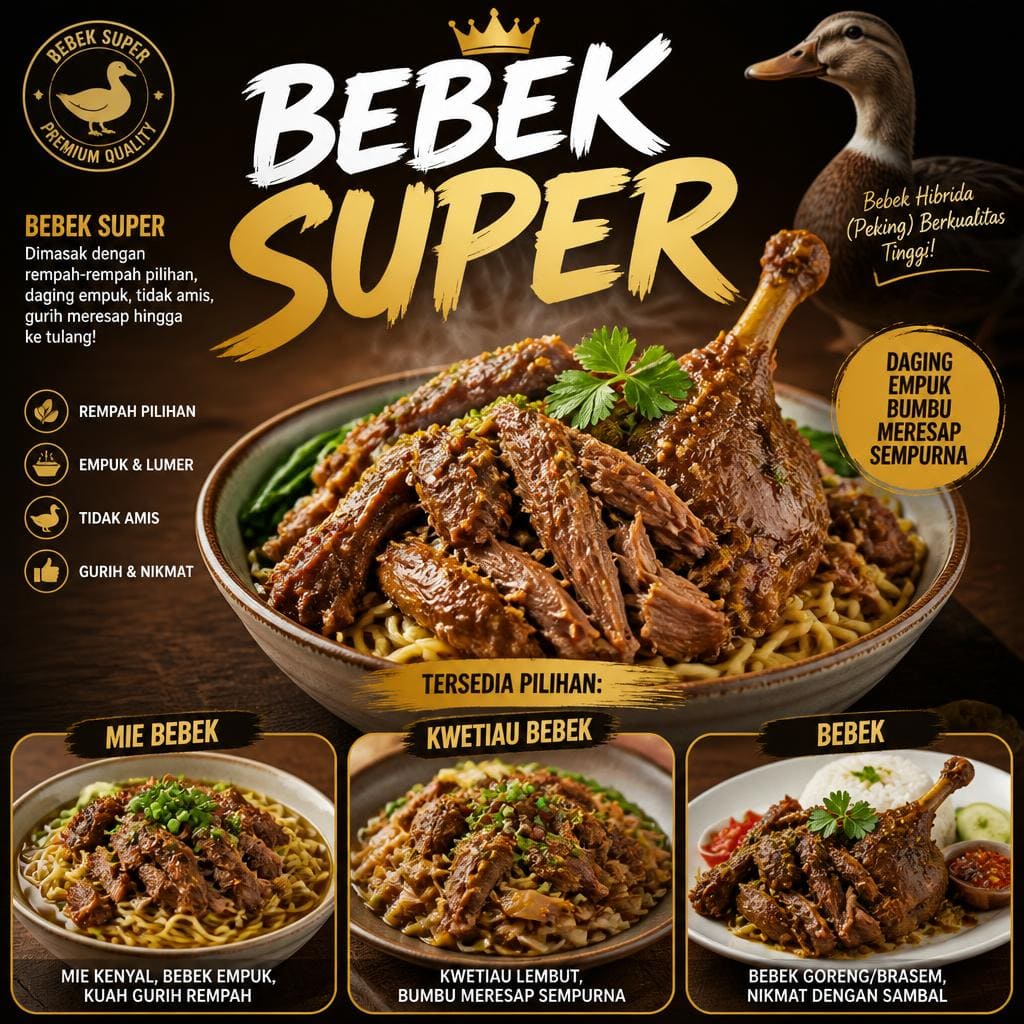 Bebek Super dari kategori mie bebek kwetiau bebek Gopek House